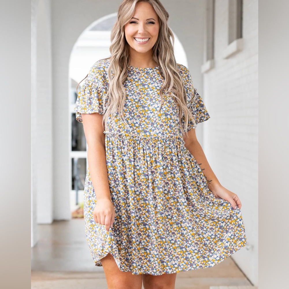 Flowy Floral Mini Dress